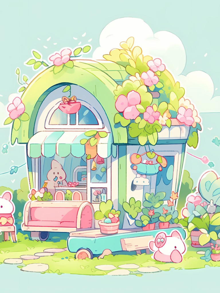 00 Kawaiitinyhousepdf 4 BONUSCOLORILLUSTRATIONS | PDF