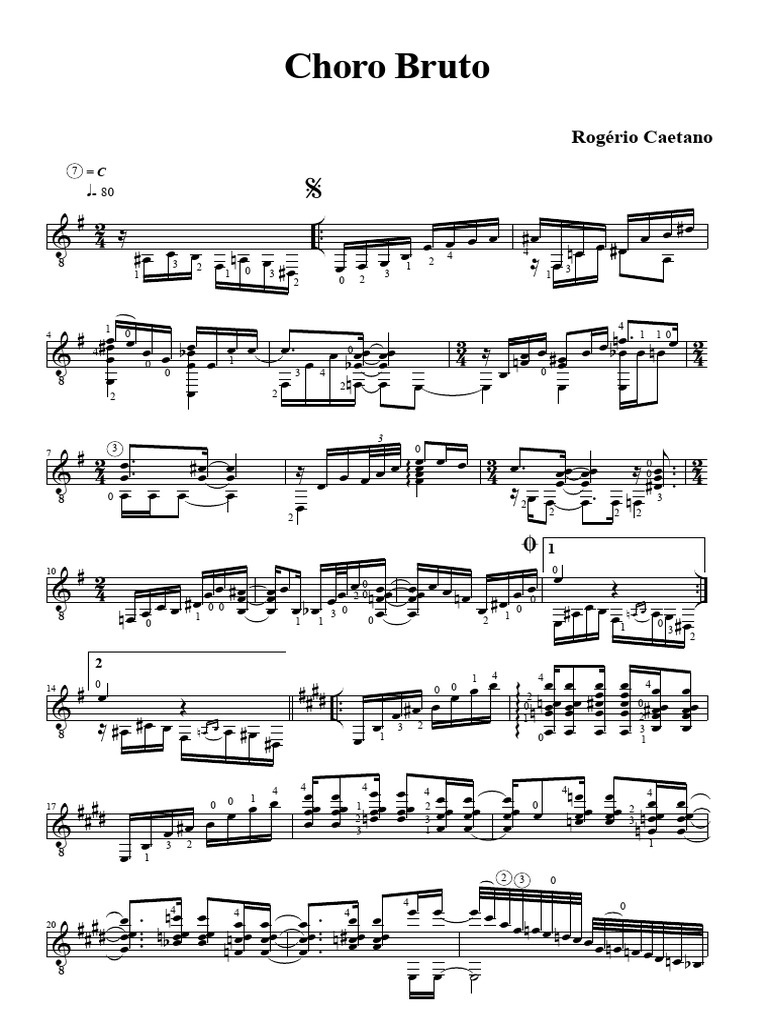 Choro Bruto : Analyse et Structure | PDF