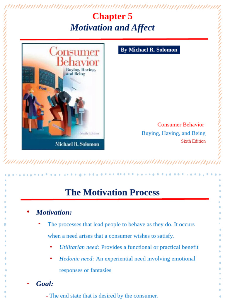 Chapter 5. Motivations and Affect | PDF | Motivational | Motivation