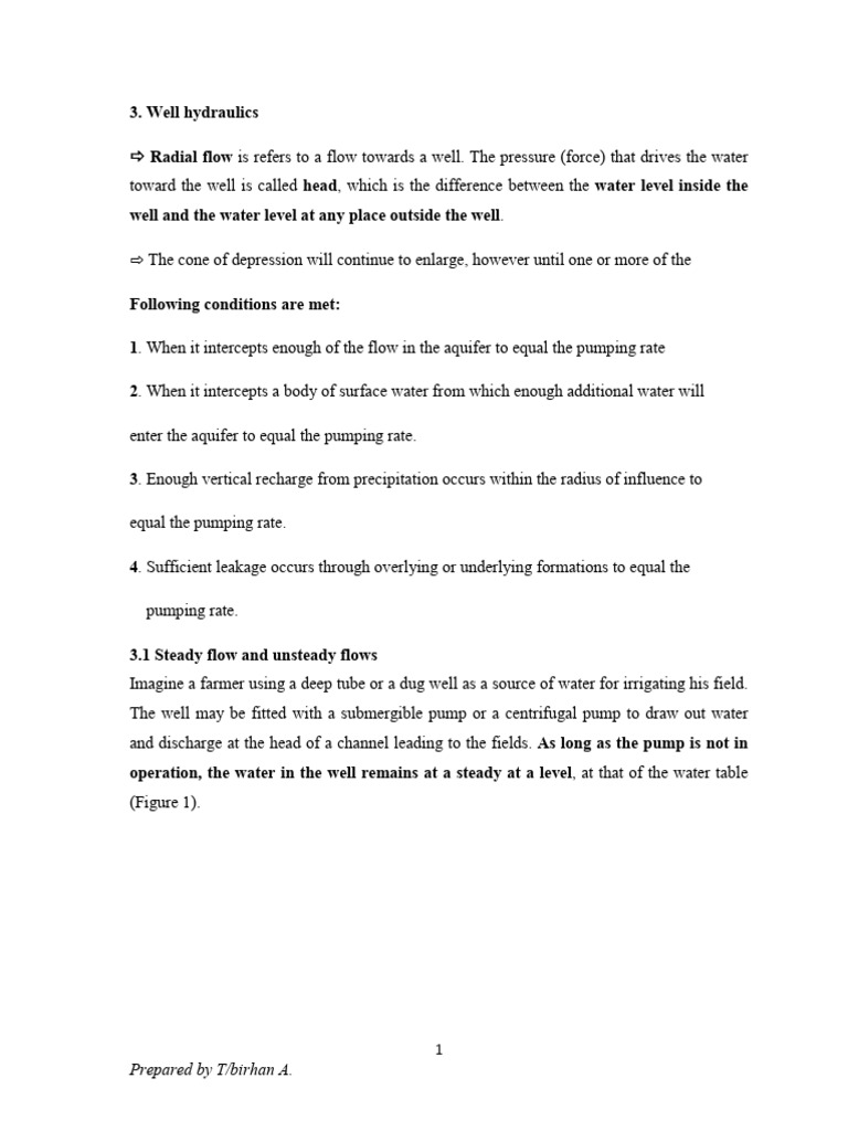 G.W Note For Irreng Chap-3 - Final | PDF | Aquifer | Environmental Science