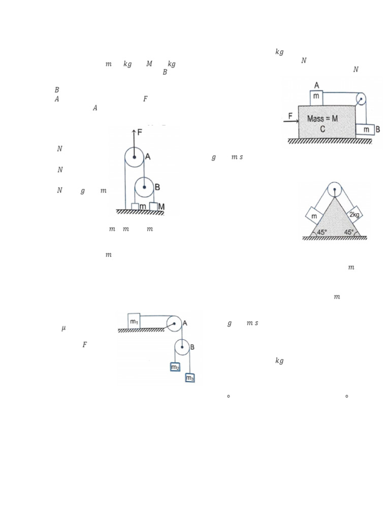 Newton's Laws of Motion Practice Problems | PDF | Force | Friction
