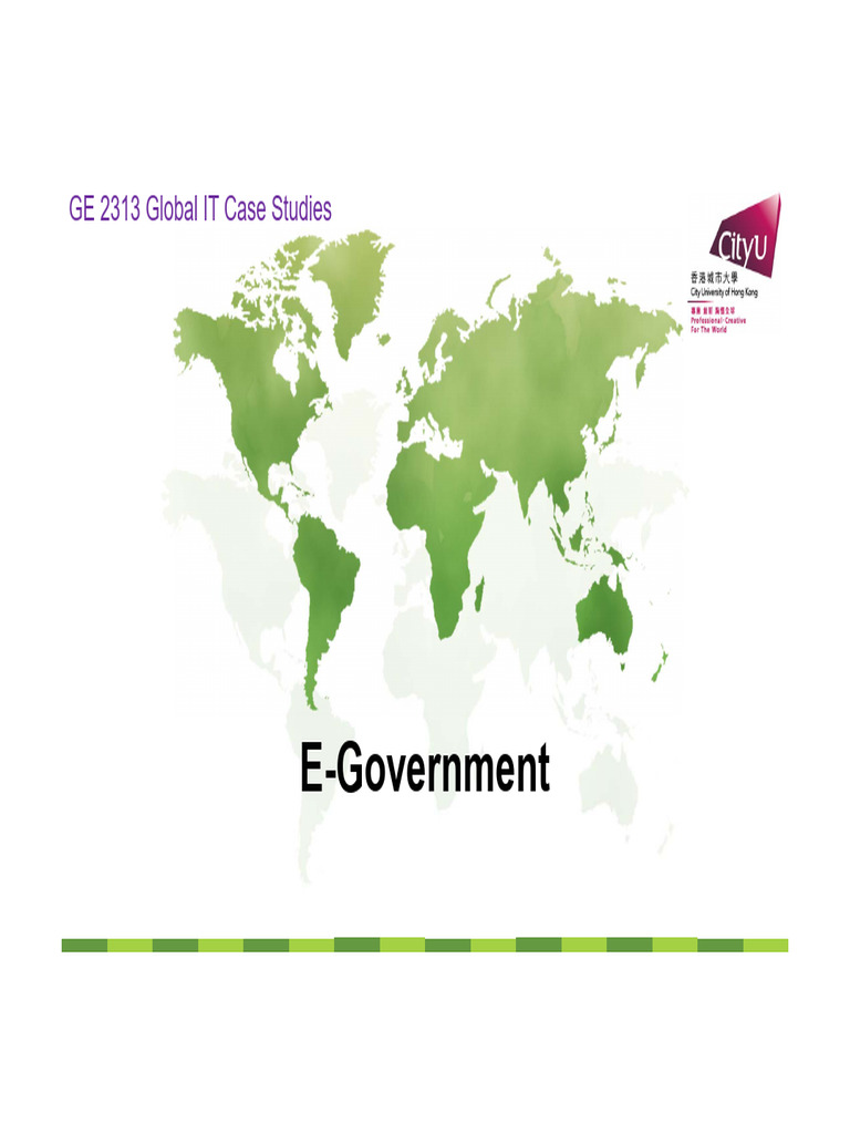 E Government | PDF | E Government | Governance