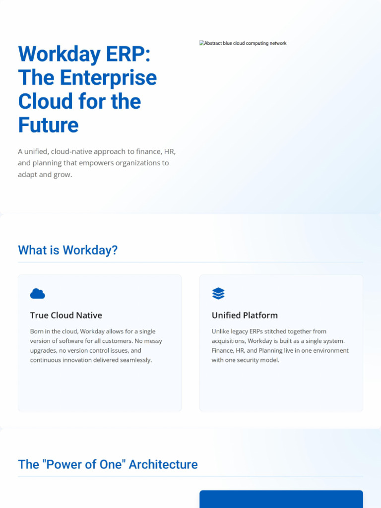 Workday ERP Overview | PDF