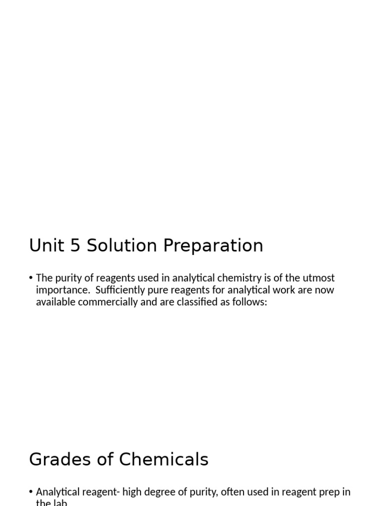 MDL 102 Unit 5 - Solutions - BB | PDF | Mixture | Mole (Unit)
