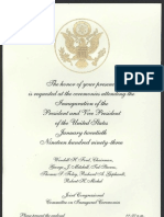 Inaugural Invitation, 1993