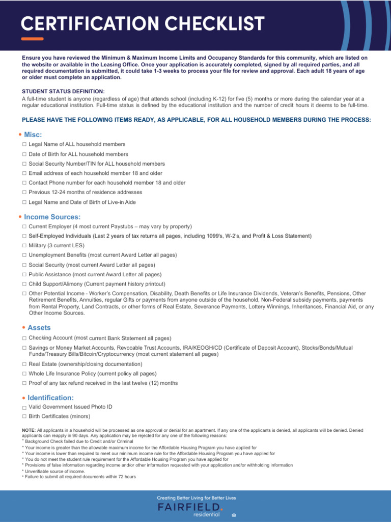 Affordable Housing Application Guide | PDF | Social Security (United ...
