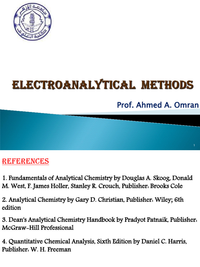 Electroanalytical Chemistry Techniques | PDF | Electrochemistry | Redox