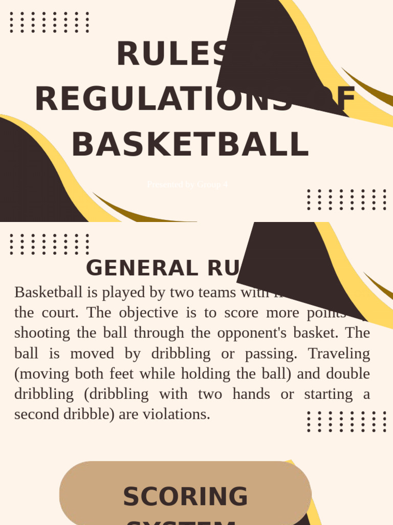 Basketball Rules and Regulations Guide | PDF | Games Of Physical Skill ...