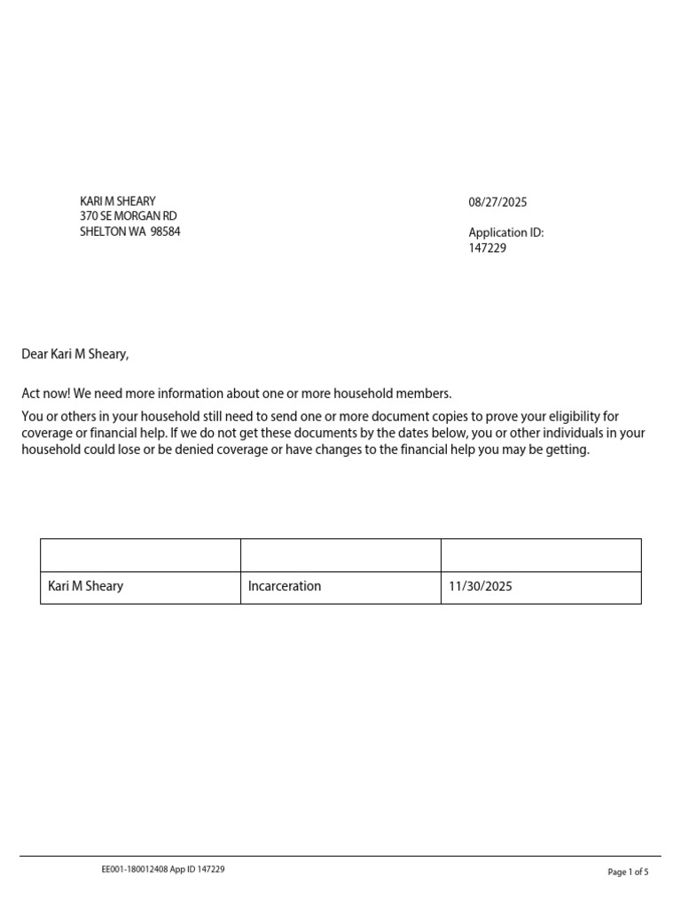 Health Coverage Document Submission Guide | PDF | Identity Document