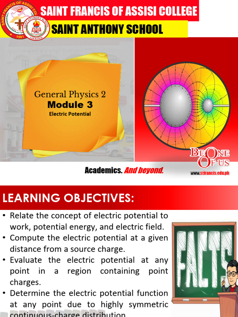 Week3PPT3 ELECTRIC POTENTIAL | PDF | Potential Energy | Electric Field