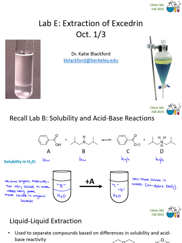 Excedrin Extraction Lab Techniques | PDF