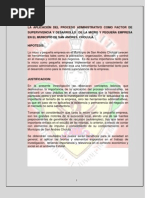 La Aplicacion Del Proceso Administrativo Como Factor de Supervivencia y Desarrollo de La Micro y Pequena Empresa en El Municipio de San Andres Cholula