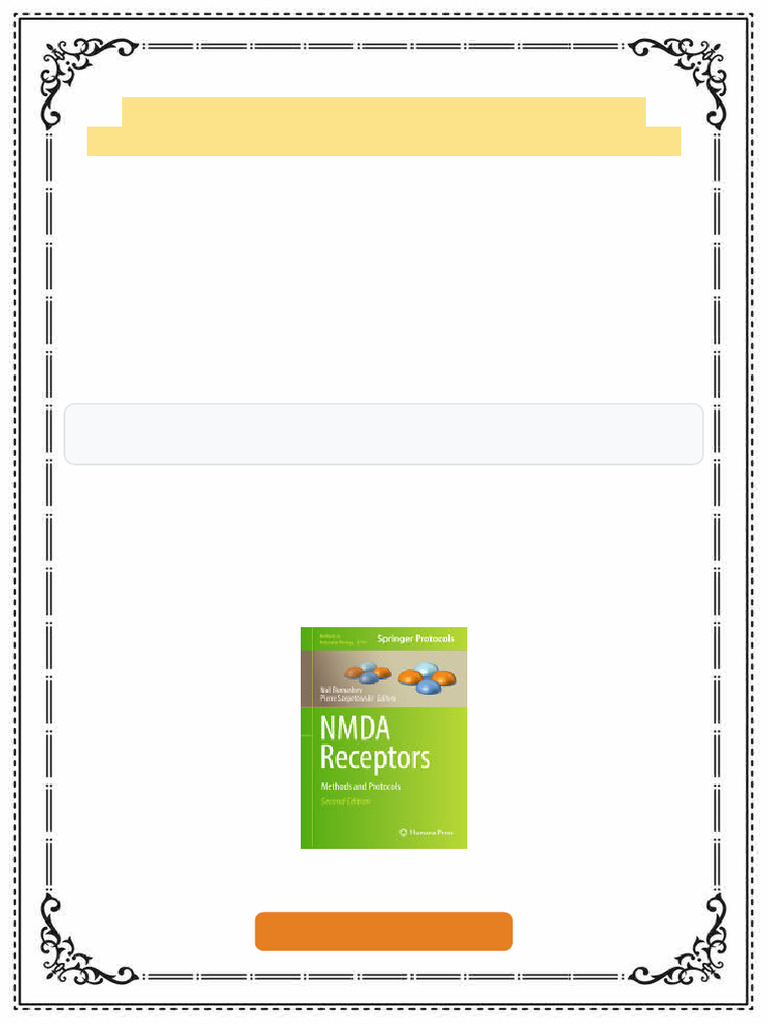 NMDA Receptors 2nd Edition Nail Burnashev Ebook Linkable PDF | PDF ...