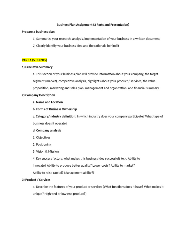 Business Plan Group Assignment | PDF | Marketing | Corporate Social ...