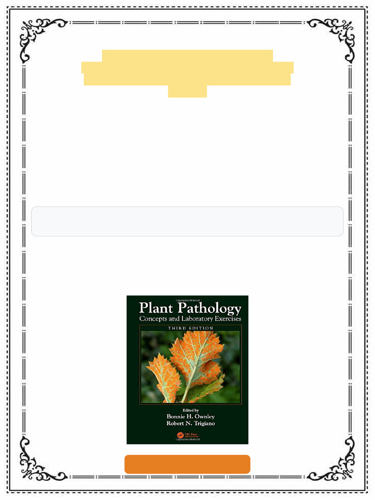 Plant Pathology Concepts and Laboratory Exercises 3rd Edition Bonnie H ...