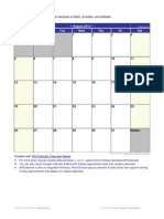 Blank August 2012 Calendar Template - Printable Editable PDF