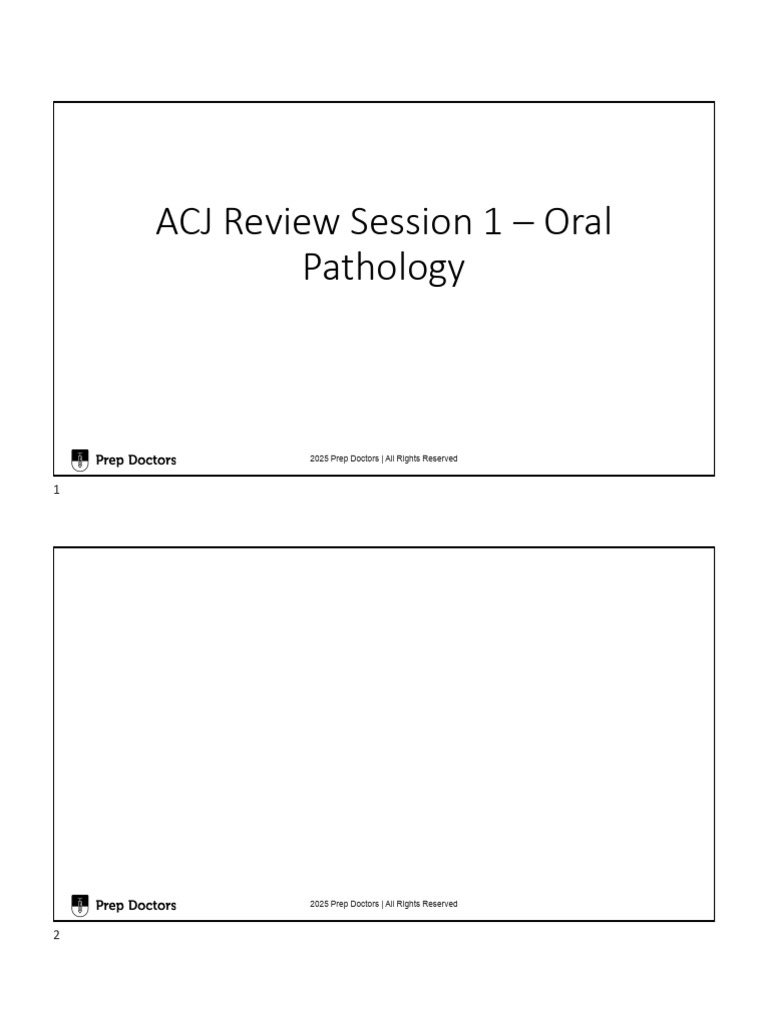 Oral Pathology: Common Lesions Guide | PDF | Medical Specialties ...
