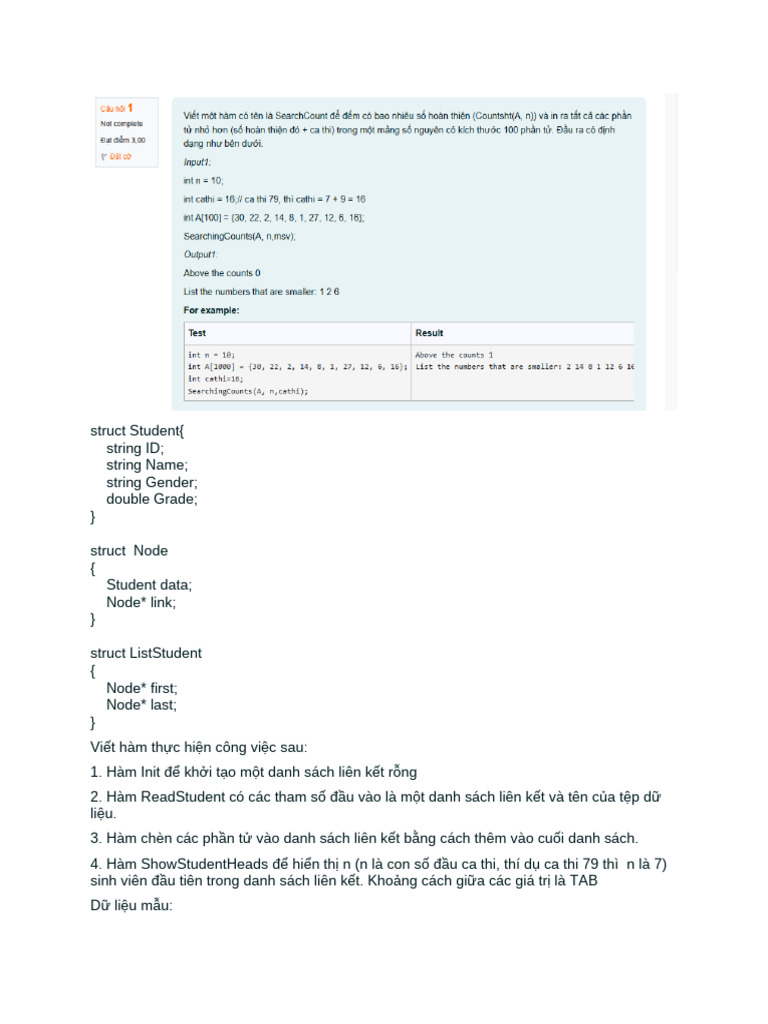 Struct Student | PDF