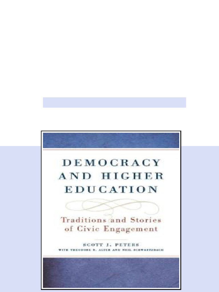 (Ebook) Democracy and Higher Education: Traditions and Stories of Civic ...