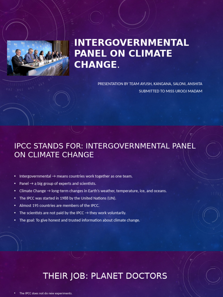 IPCC Climate Change Overview and Urgency | PDF | Climate Change ...