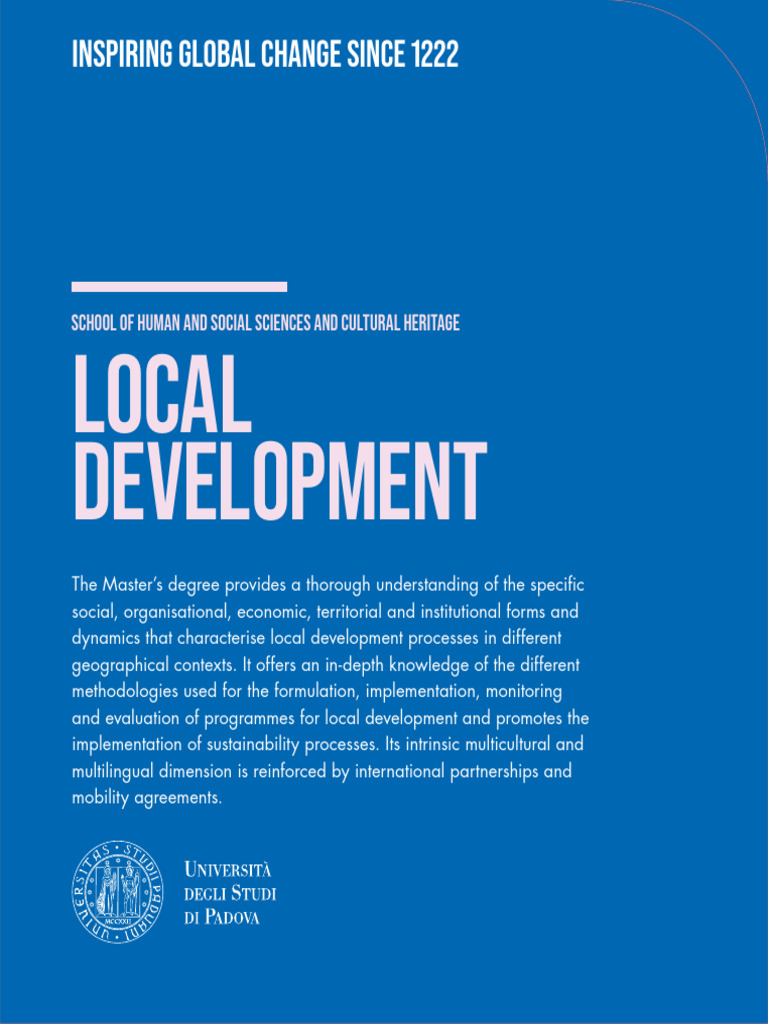 Master’s in Local Development, Padua | PDF | Science | Sociology