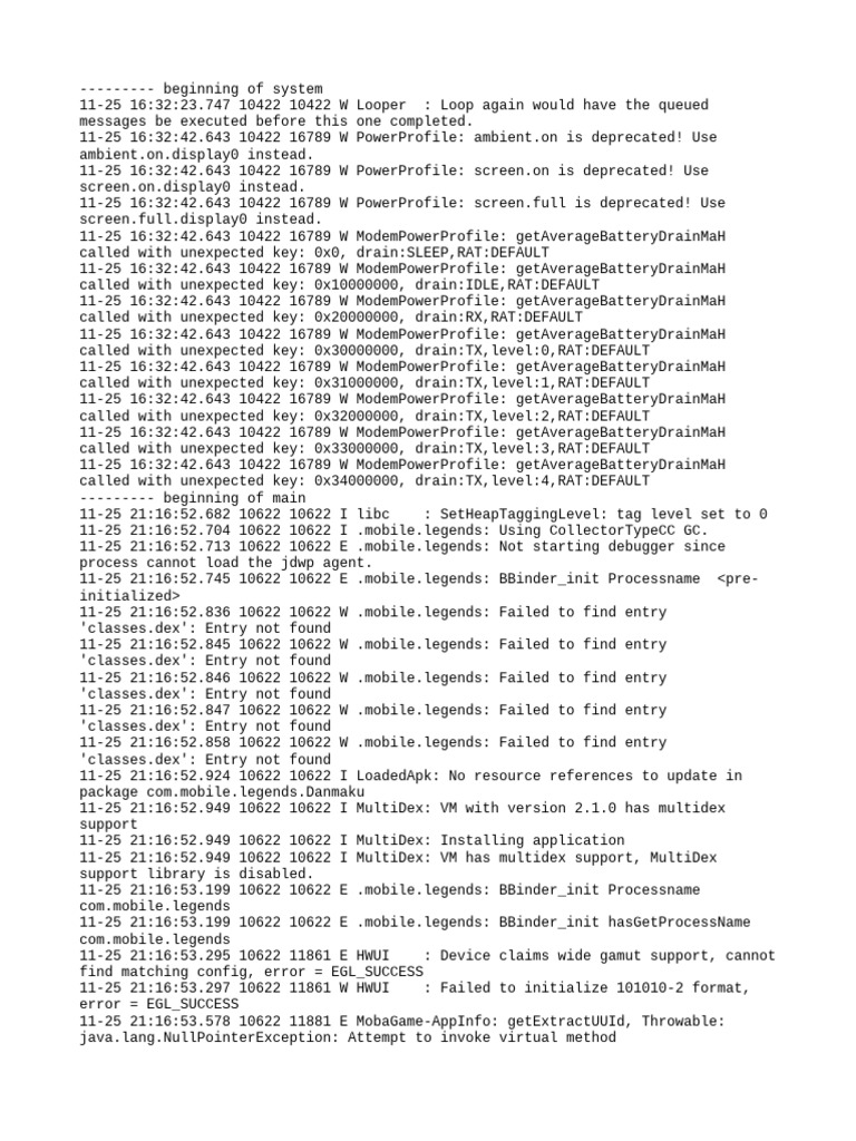 ML Logcat 1764080235385 | PDF | Computer Science | Computing