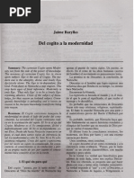 Del Cogito a La Modernidad