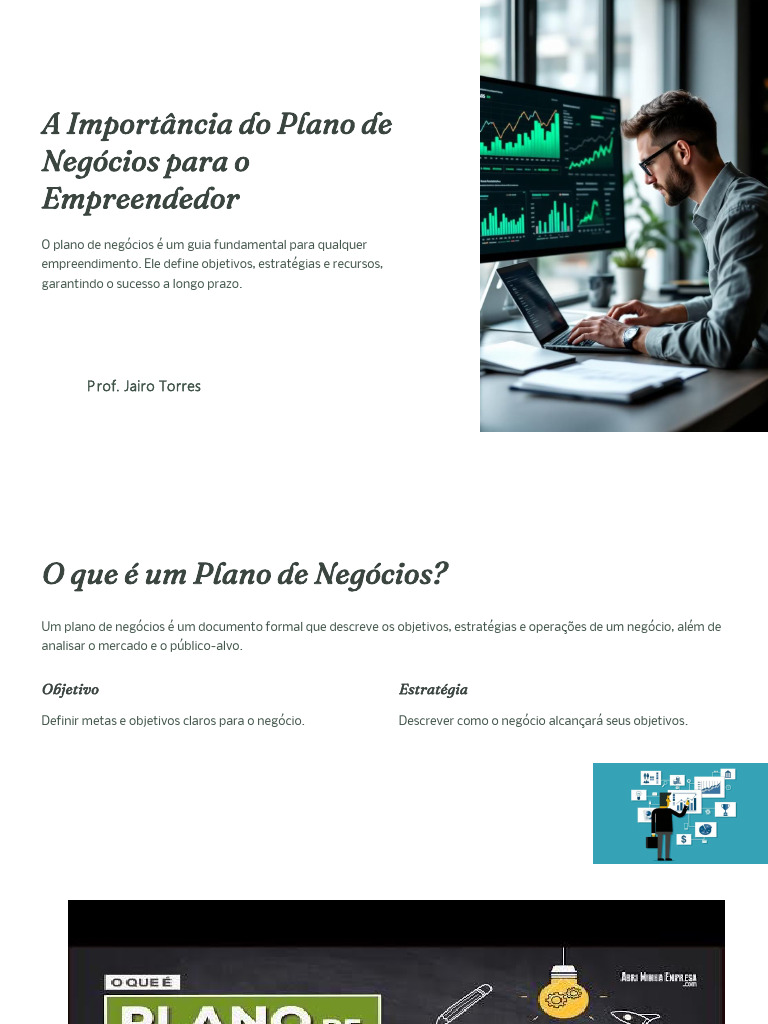 A Importancia Do Plano de Negocios Para o Empreendedor | PDF | Business ...
