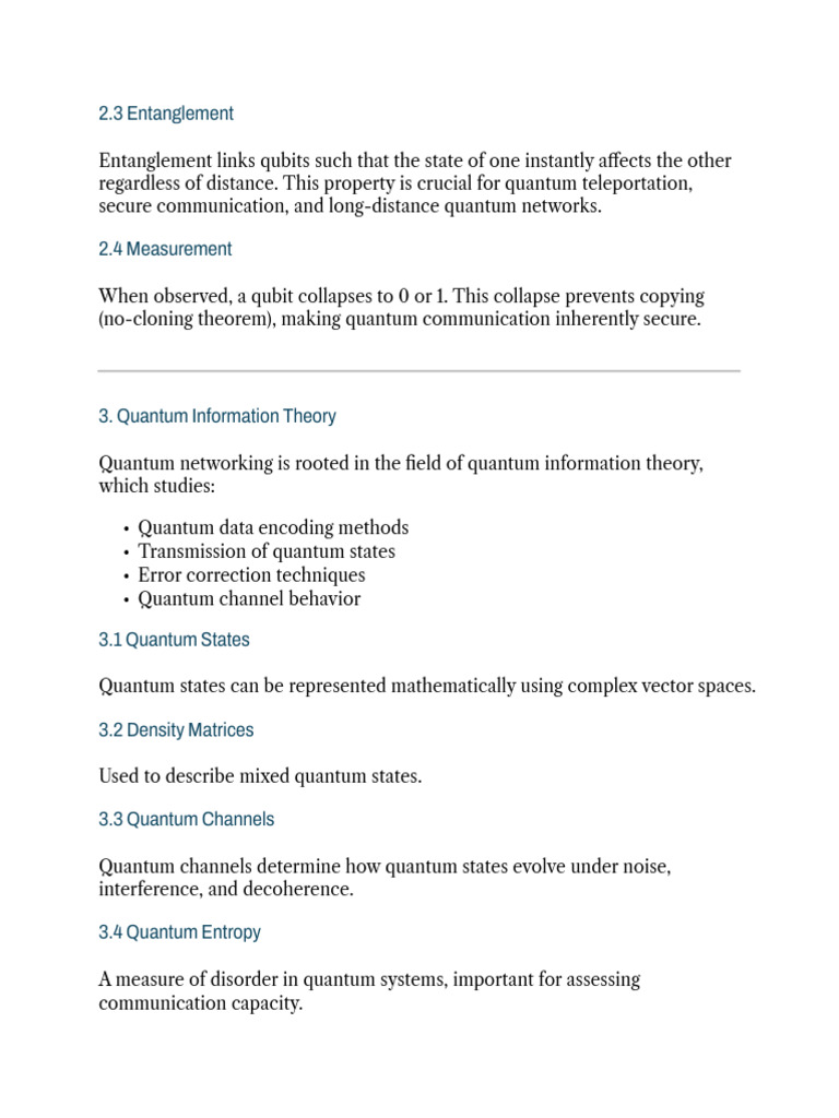 Quantum Entanglement and Information Theory | PDF
