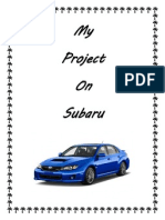 My Project On Subaru