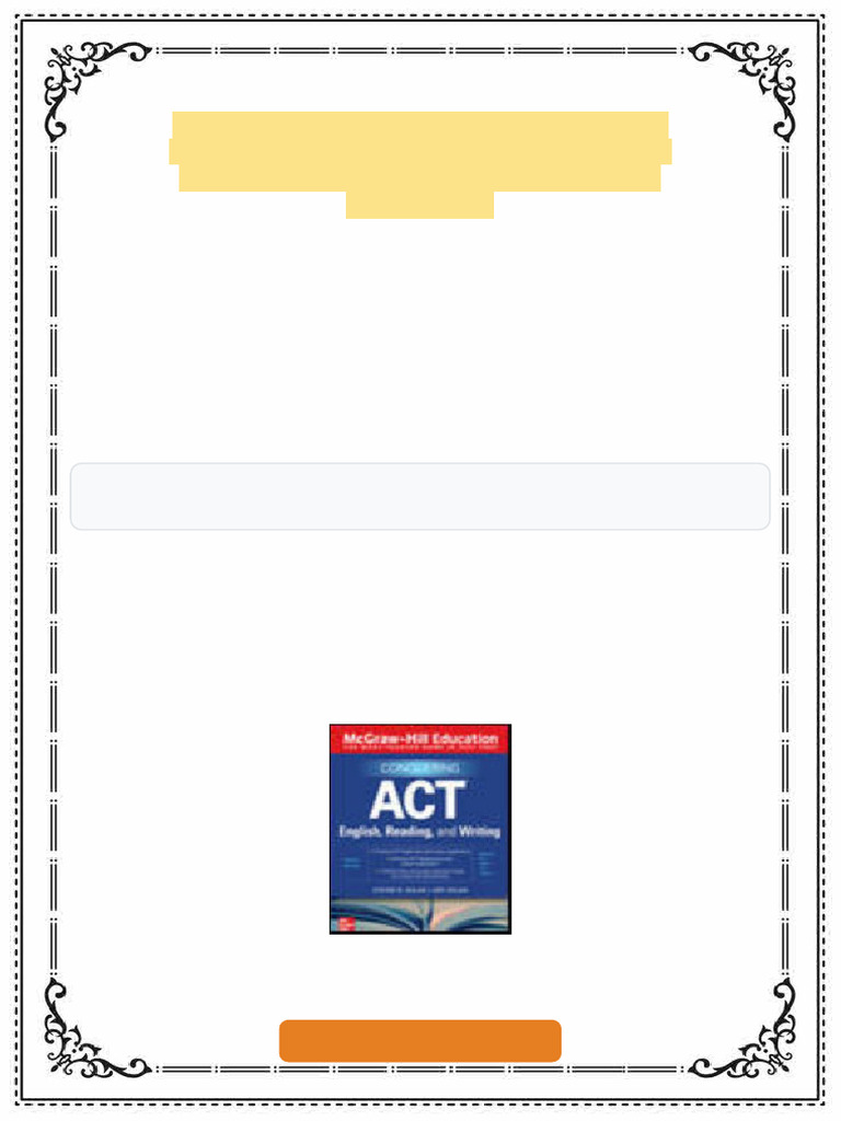 McGraw-Hill Education Conquering ACT English, Reading, and Writing ...