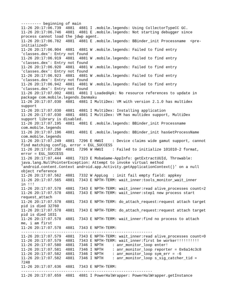 Mobile Legends Debugging Errors | PDF | Software | Computer Engineering