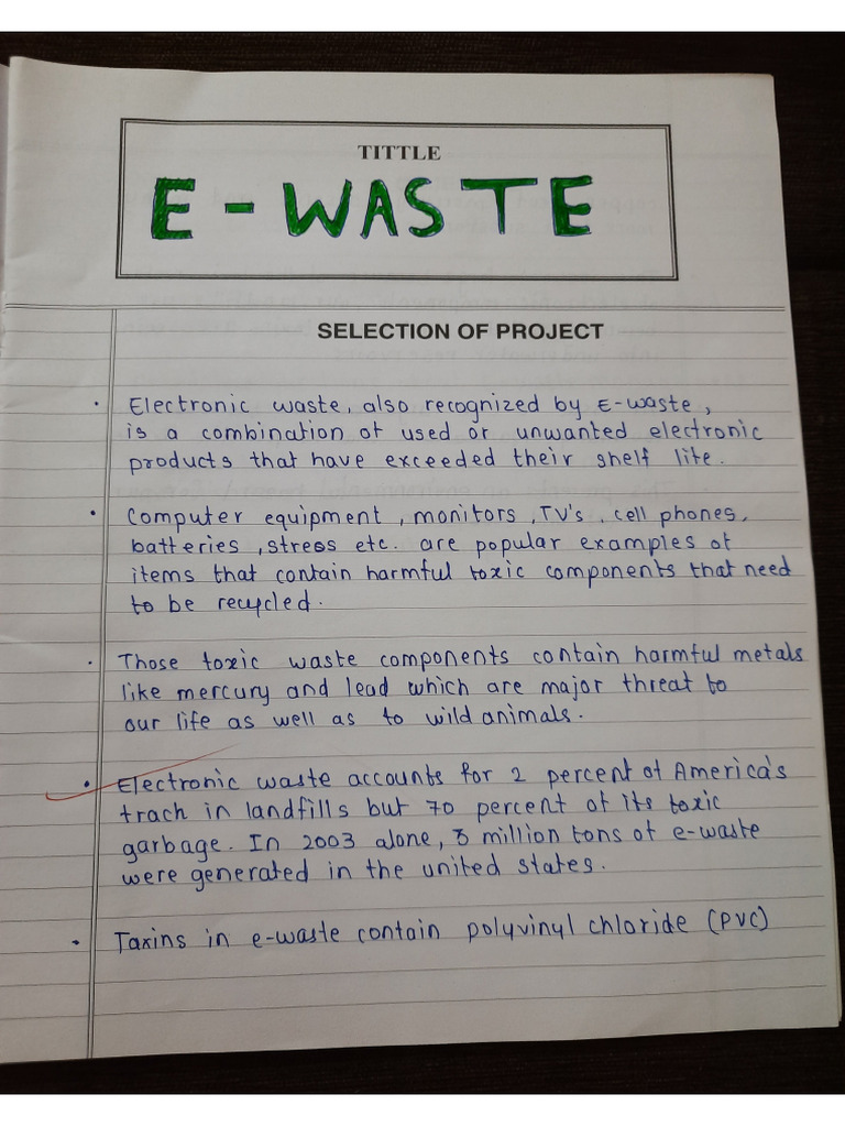 E Waste | PDF