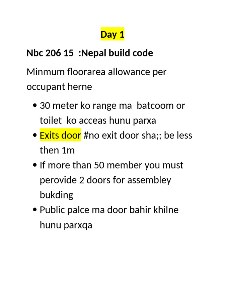 Nepal Building Code: Slab Design Guide | PDF