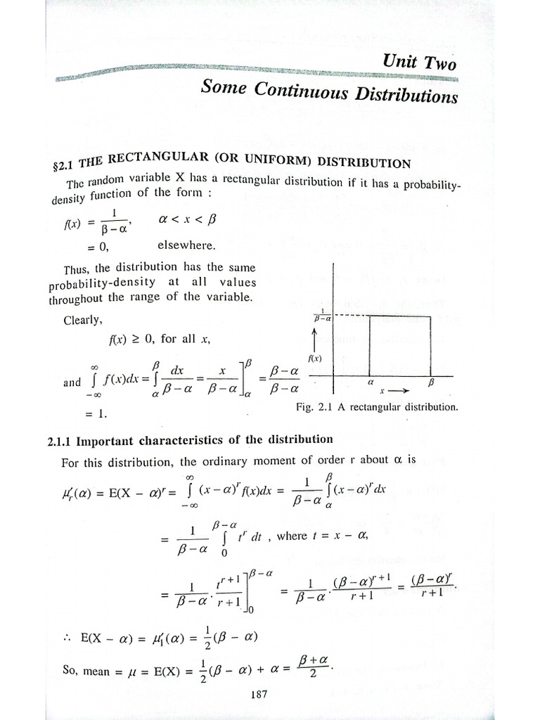 Difference types of continuous probability distribution | PDF