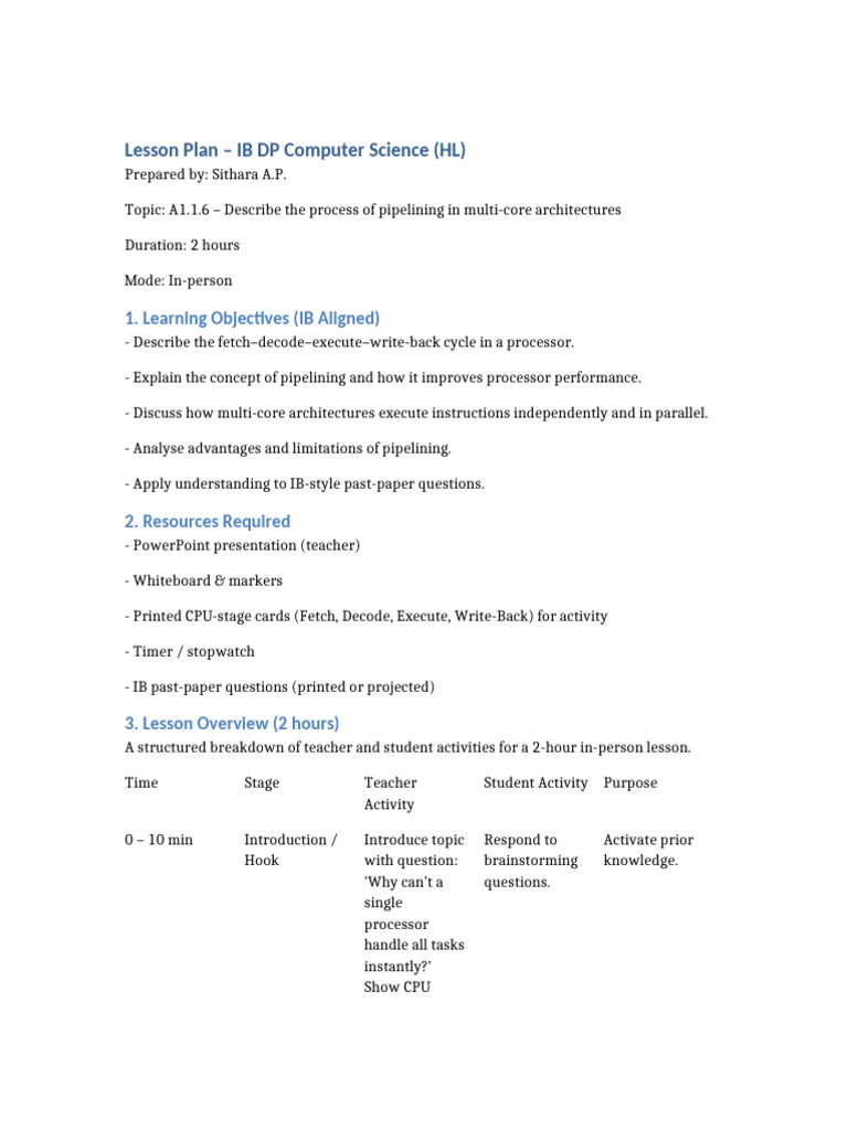 Pipelining in Multi-Core Architectures | PDF | Central Processing Unit ...