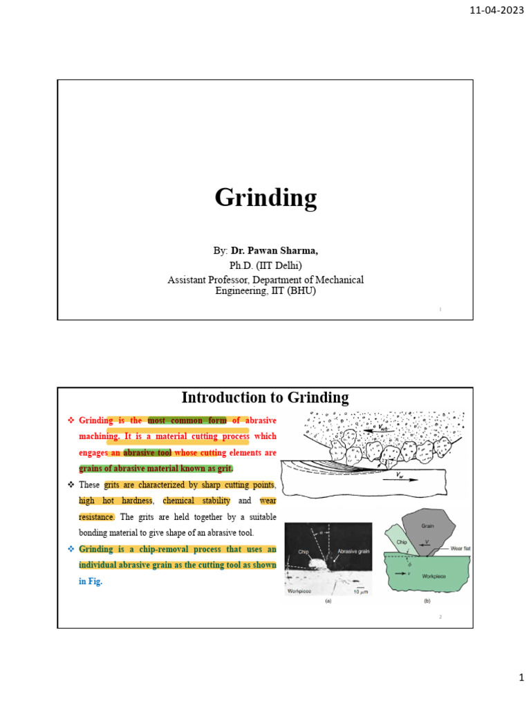 Grinding Wheel Specifications Explained | PDF | Grinding (Abrasive ...