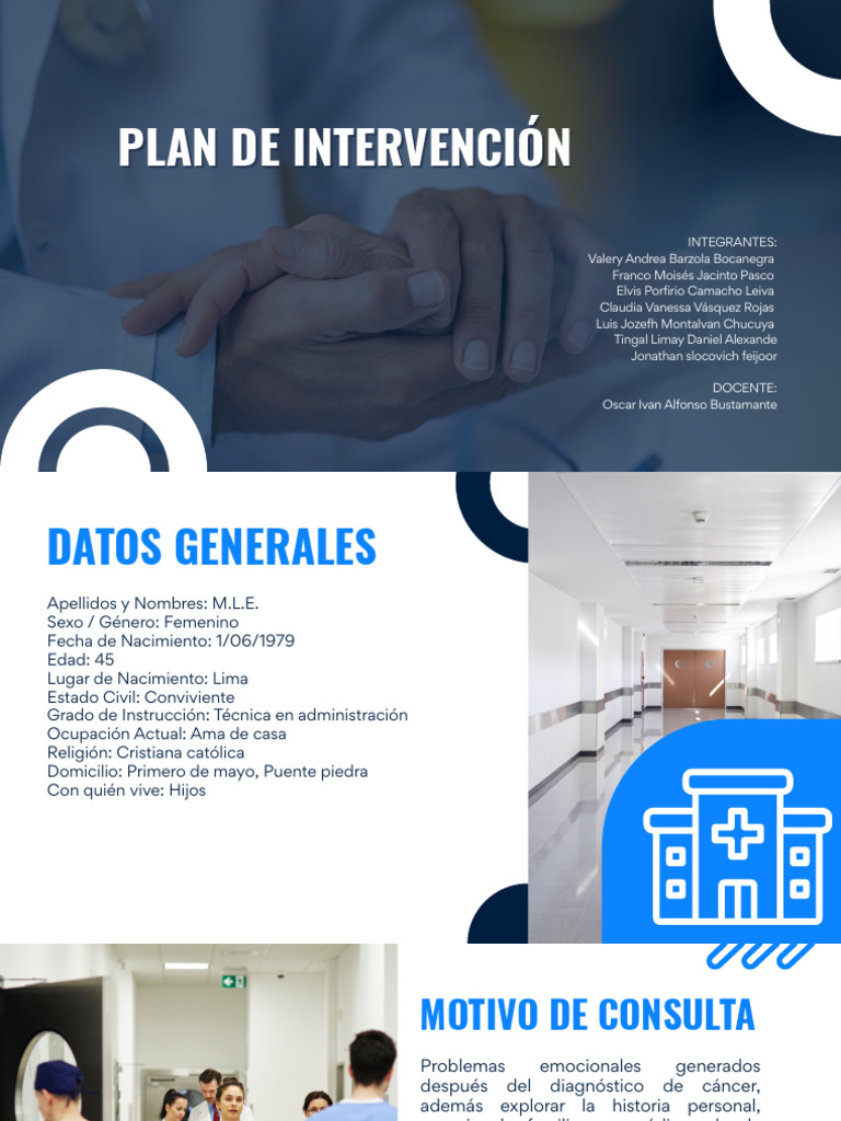 Plan de Intervención Psicológica en Cáncer | PDF | Las emociones | Ansiedad