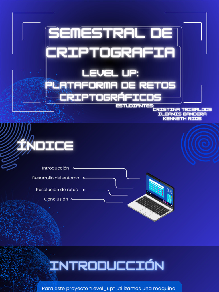 Presentación Del Semestral De Criptografia 2025 Pdf Informática