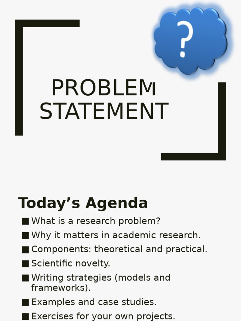 Crafting Effective Research Problems | PDF | Theory | Knowledge