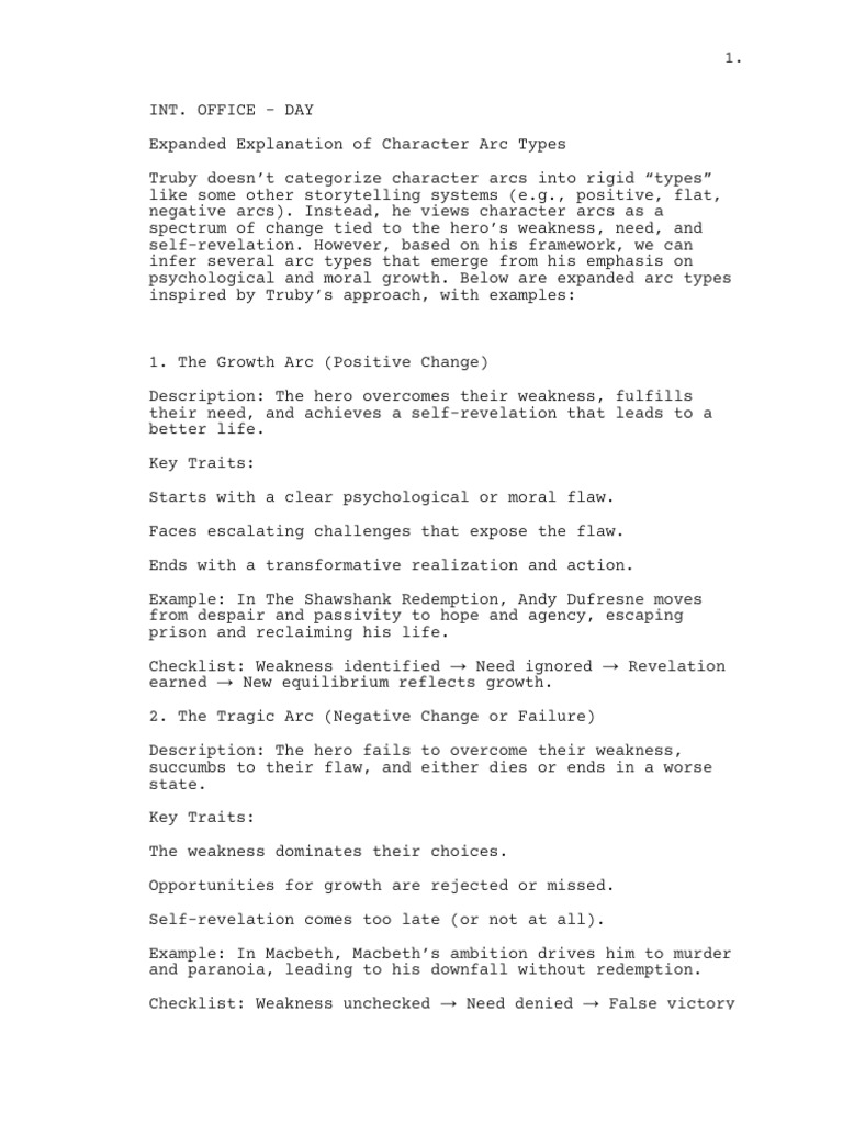 Character Arc Types Explained | PDF | Hero