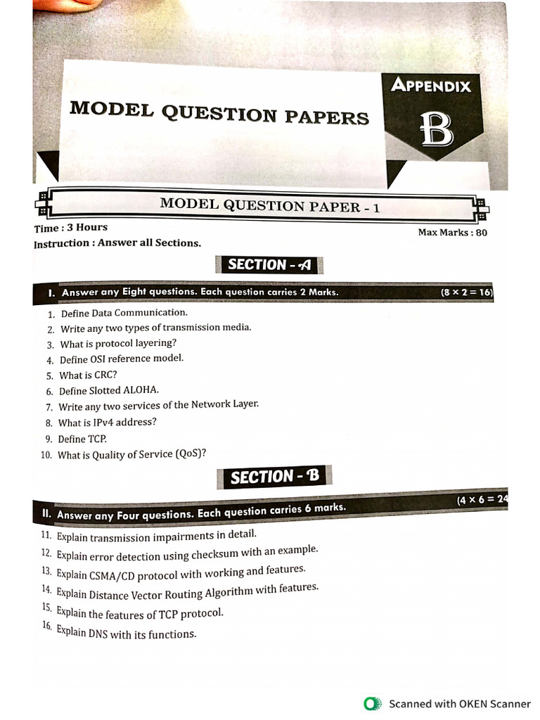 Cn Model Papers | PDF
