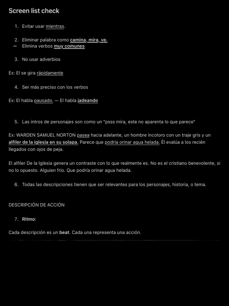 Screen List Check 2 | PDF