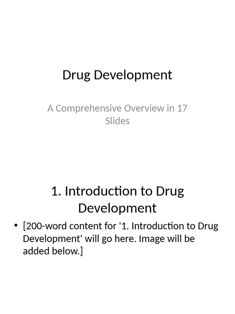Drug Development: A 17-Slide Guide | PDF | Phases Of Clinical Research ...