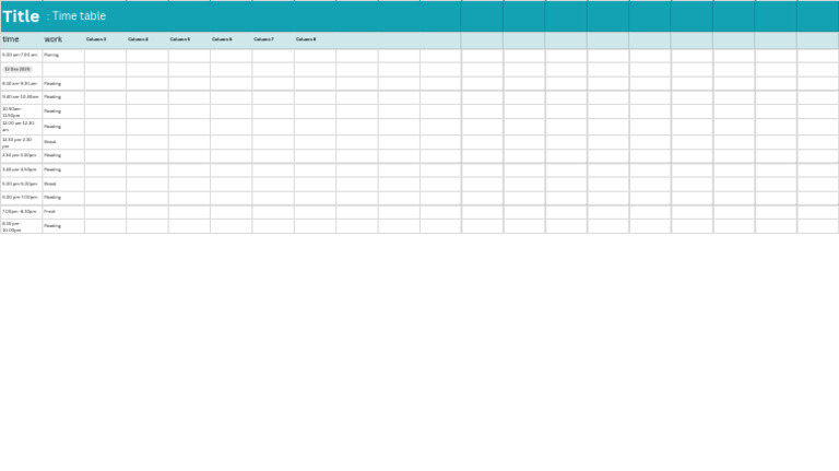Daily Reading and Activity Schedule | PDF
