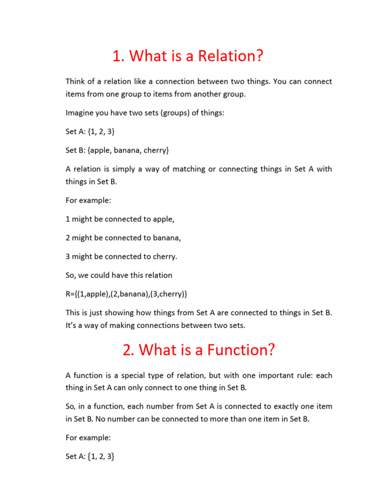 Relation and Fun | PDF