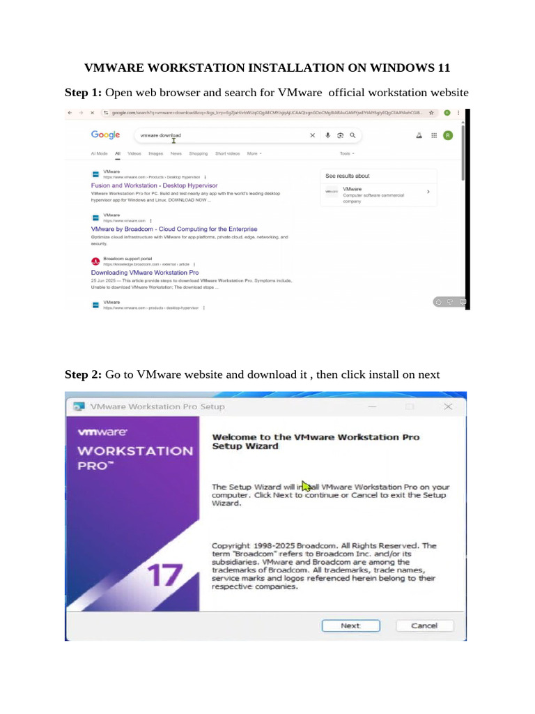 Install VMware Workstation on Windows 11 | PDF