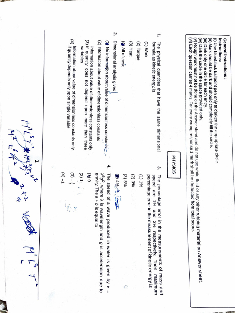 NEET 2025 Physics and Biology Practice Test | PDF | Epithelium | Histology