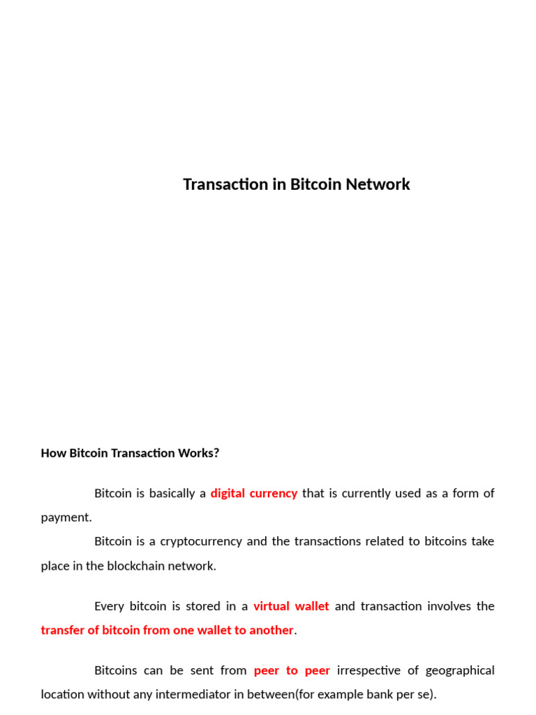 Transactions in Bitcoin Network | PDF | Bitcoin | Cryptocurrency