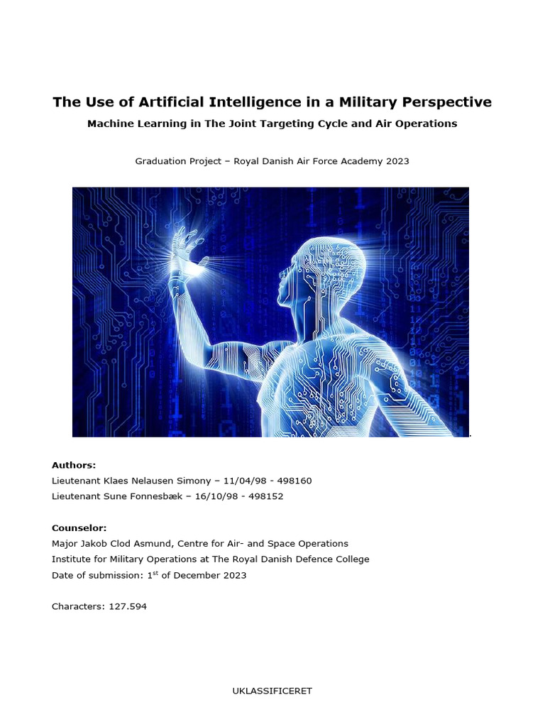 AI and Machine Learning in Military Operations | PDF | Machine Learning ...